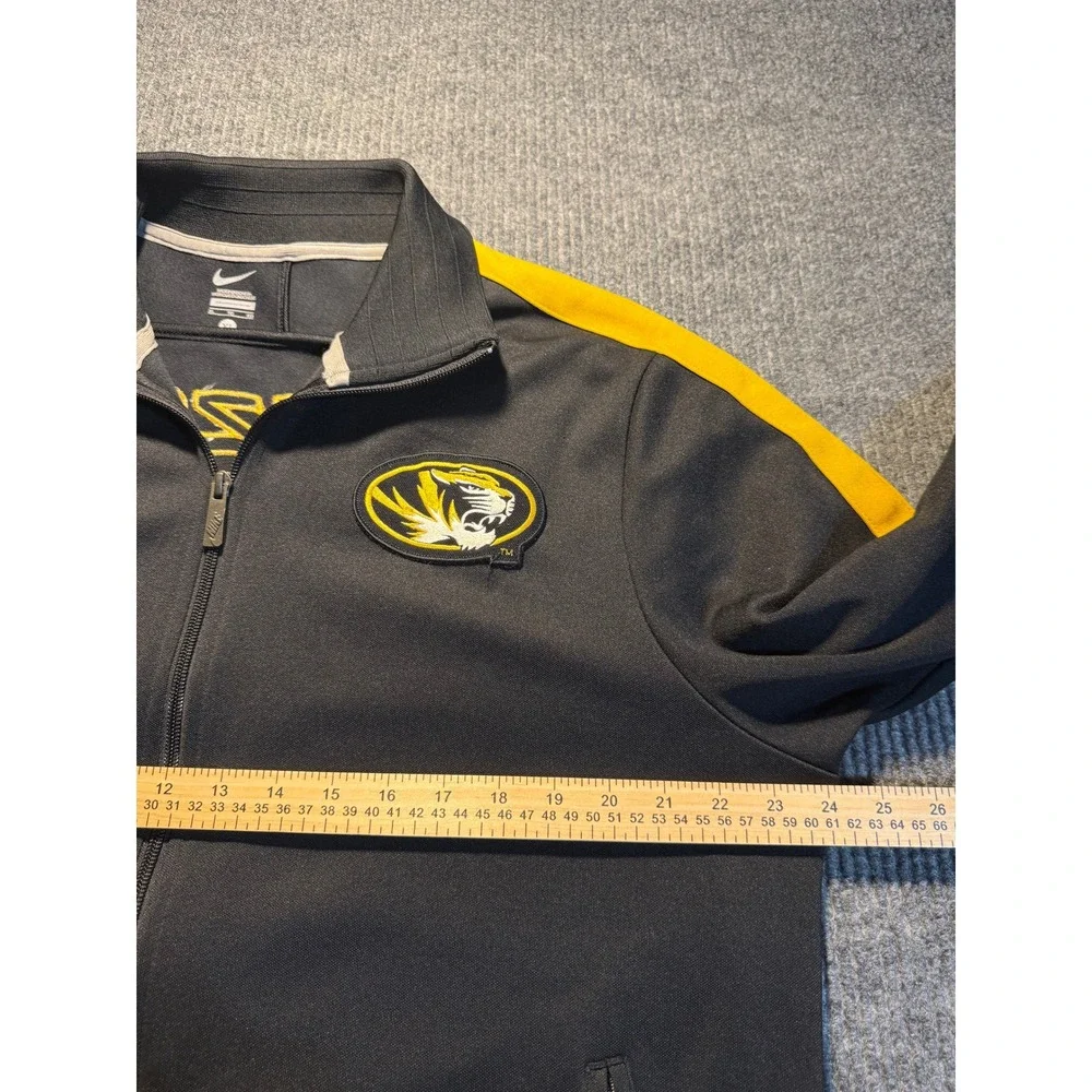 Nike Missouri Tigers Mizzou Track Jacket Mens XL Black Gold Full Zip NCAA Sport